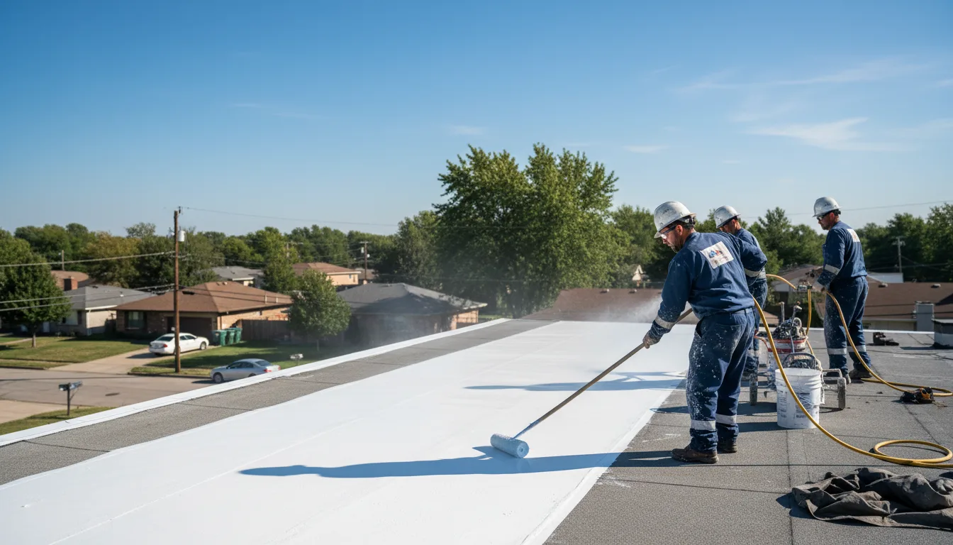 Commercial roof coating in Brookfield, IL near me